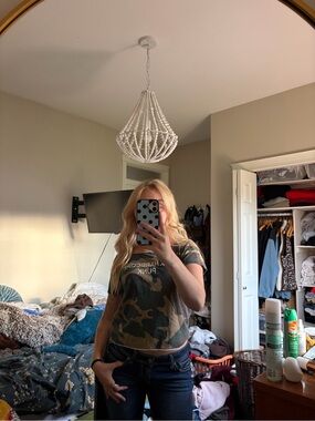 Brandy Melville camo Graphic Tee